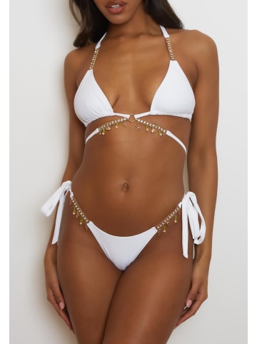 Moda Minx Bikinihose Seychelles Tie Side Brazilian in White