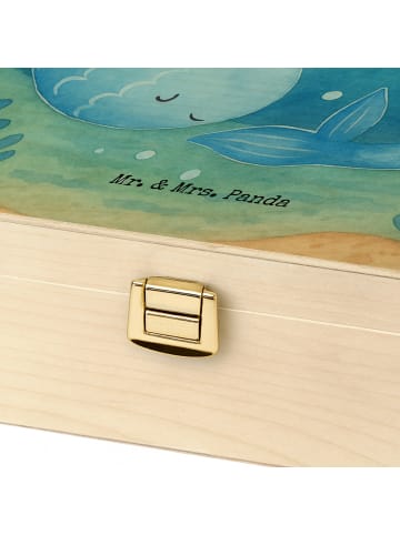 Mr. & Mrs. Panda Tee Box Holz Sternzeichen Fische Design ohne Sp... in Weiß