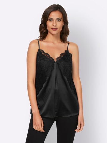 Heine Spitzentop in schwarz