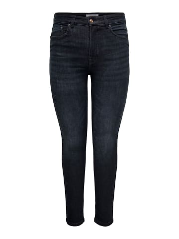 ONLY Carmakoma Skinny Jeans in Blue Black Denim
