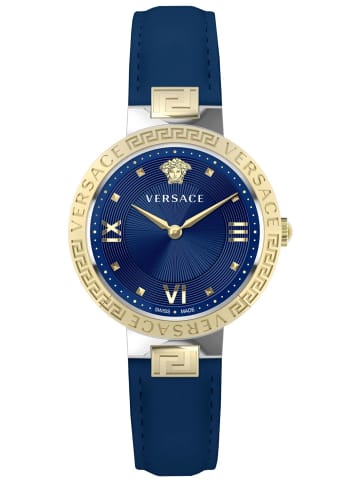 Versace Armbanduhr GRECA LADY silberfarben in blau