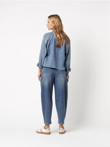 Rosner Jeans Mara Tapered Detail in medium stone