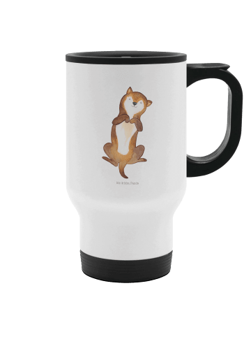 Mr. & Mrs. Panda kaffeebecher mit deckel Hund Streicheln ohne Sp... in Weiß