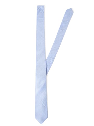 Daniel Hechter Krawatte, Einstecktuch in blau silber - 0001