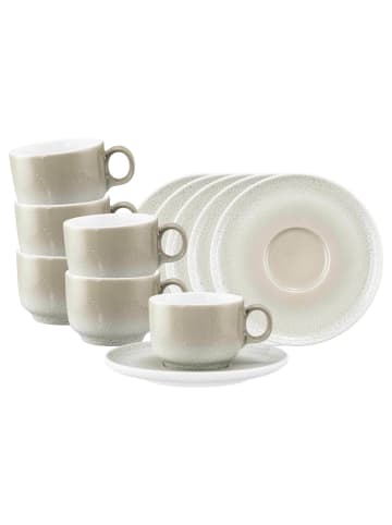 Seltmann Weiden 6er Set Kaffeetassen mit Untertassen Sento Home 210 ml in Aura cream