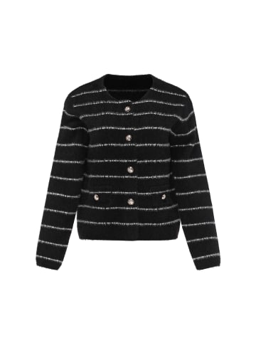 palpito Women Cardigan in Black Offwhite