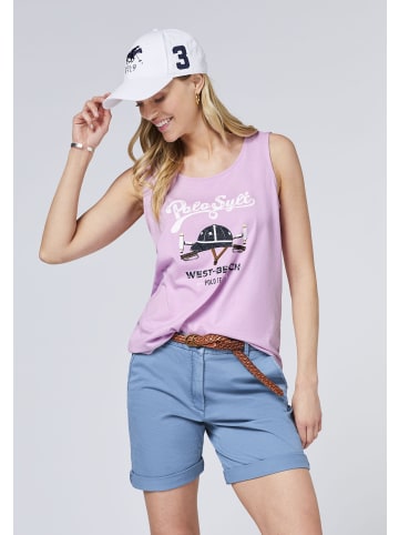 Polo Sylt Top im Polosport-Look in Lila