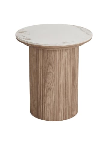 ebuy24 Beistelltisch Minamata Weiß 45 x 45 cm