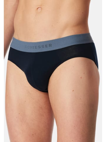 Schiesser Rio Slip / Unterhose 95/5 Organic Cotton in Dunkelblau