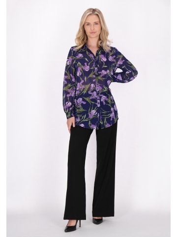 Albee Women Bluse in Blau Mehrfarbig