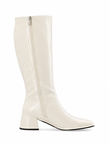 Bianco Stiefel mit Absatz in OffWhitePolido1