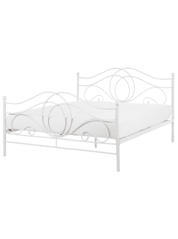 Beliani Doppelbett LYRA in Weiß - (W) 147 x (H) 103 x (L) 211 cm