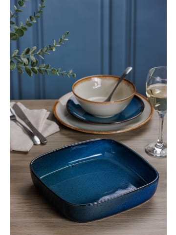 Mason Cash MASON CASH | Auflaufform, quadr., RUSTIC CHARM, blau, 1,8 L