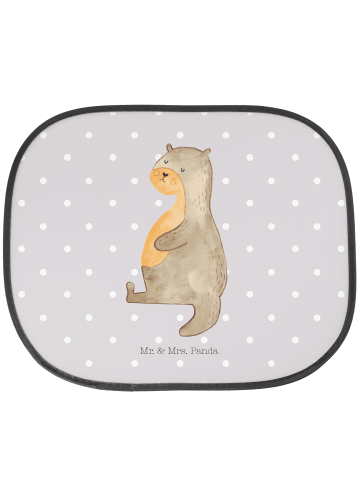 Mr. & Mrs. Panda Sonnenschutz Auto Otter Bauch ohne Spruch in Grau Pastell
