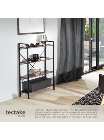 tectake Standregal, inklusive Kippschutz, 67,5 x 31,5 x 121,5 cm