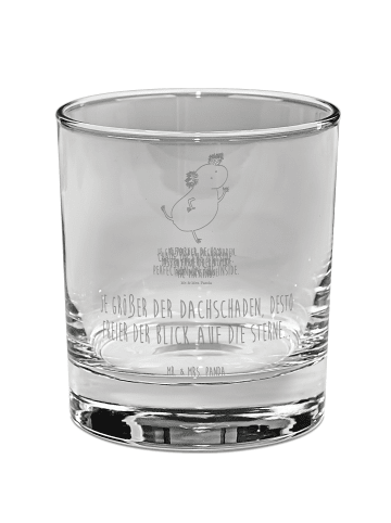 Mr. & Mrs. Panda Whiskey Glas Axolotl Tanzen mit Spruch in Transparent