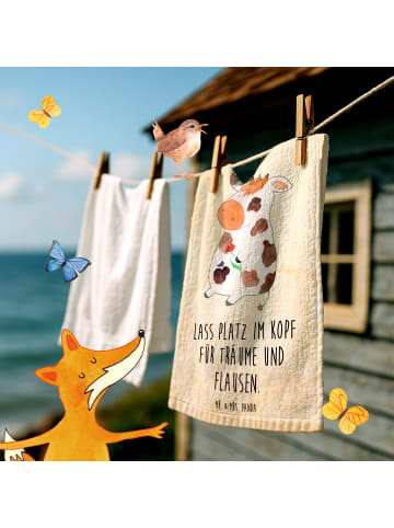 Mr. & Mrs. Panda Handtuch Kuh mit Spruch in Vintage