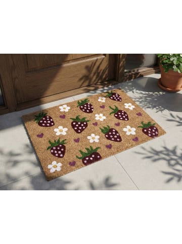 Beliani Fußmatte SHAININ in Bunt - (W) 50 x (L) 80 cm