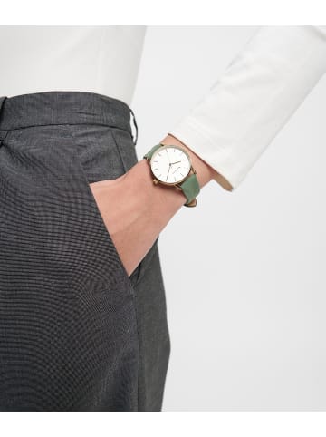 Tamaris Uhr - Stamped Flowers in grün