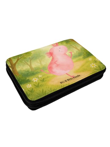 Mr. & Mrs. Panda Federmäppchen Axolotl Tanzen Design ohne Spruch in Weiß