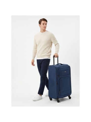 Smartbox Edition 04 4 Rollen Trolley 78 cm mit Dehnfalte in navy
