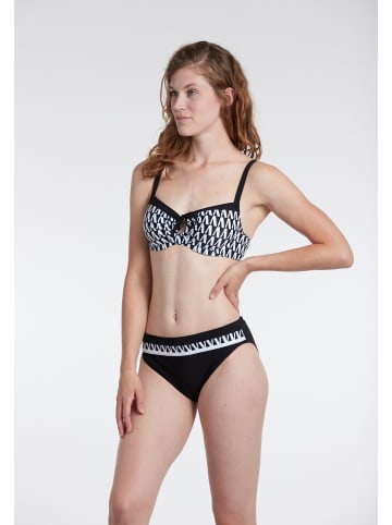 SUNFLAIR Mix&Match Bikini Top in schwarz/weiss