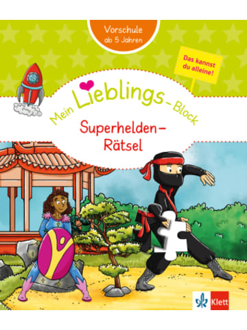KLETT LERNTRAINING Buch - Klett Mein Lieblings-Block: Superhelden-Rätsel