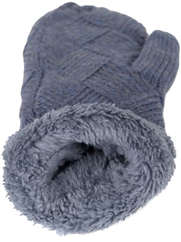 styleBREAKER Strick Fäustlinge Handschuhe in Jeansblau