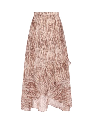 faina Damen Rock in Braun Mehrfarbig