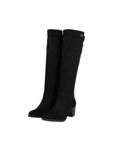 rieker Minato-Stiefel aus Leder mit flachem Absatz Schwarz