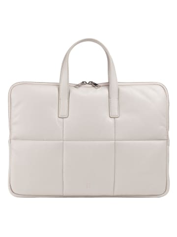 DuDu Togean Laptoptasche Leder 36 cm in pearl