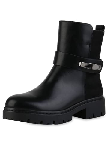 VAN HILL Biker Boots Amara in Schwarz