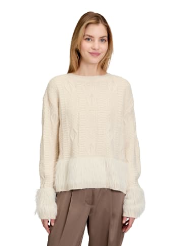 Betty Barclay Grobstrick-Pullover mit Effektgarn in beige