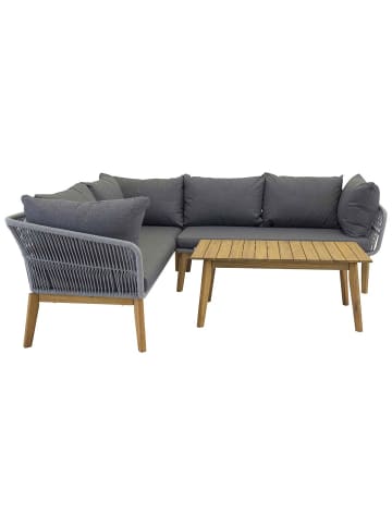 ebuy24 Lounge-Set Chania 2-teilig Grau 60 x 110 cm