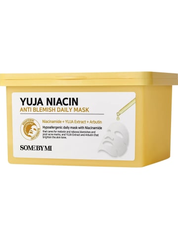 Some By Mi Tuchmaske Yuja Niacin Anti-Blemish Daily Mask, 50 g