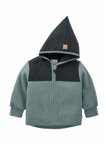 Hessnatur Wollwalk Jacke in gletscherblau