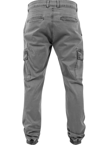 Urban Classics Urban Classics Herren Washed Cargo Twill Jogging Pants in grey