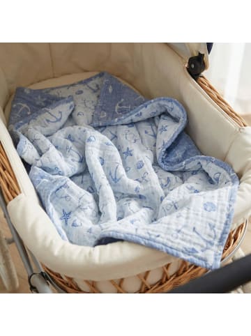 Schmusewolke Babydecke Musselin Ankerliebe 120x120cm