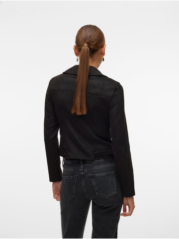 Vero Moda Stylische Bikerjacke mit Reißverschlusstaschen und Nieten. in Schwarz