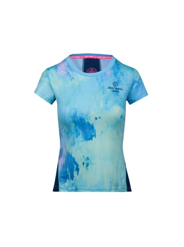 BIDI BADU Eve Tech Roundneck Tee - aqua, dark blue in aqua/dunkelblau