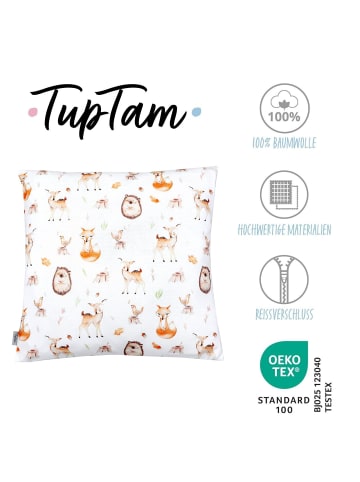 TupTam Kissenbezug Gemustert in grün/weiß