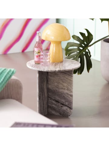 home24 Marmor-Beistelltisch BIHORO in Grau