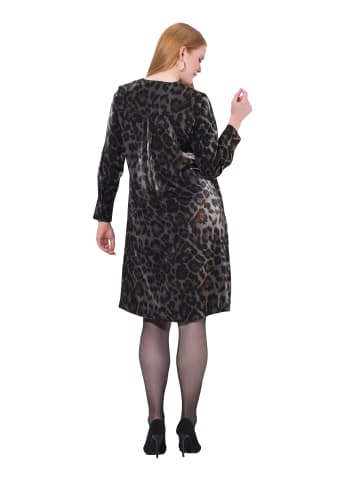 Ulla Popken Midikleid in dunkles marine