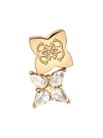 Guess Damen-Ohrringe Ohrstecker Double Leaf Goldfarben