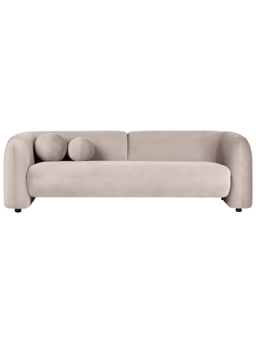 Beliani 3-Sitzer Sofa LEIREN in Beige - (W) 224 x (H) 68 x (L) 87 cm