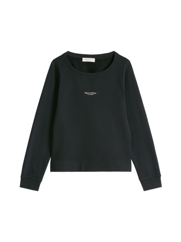 Marc O'Polo DfC Sweatshirt relaxed garment-dyed in Deep Night Blue