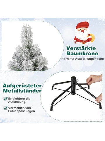 COSTWAY Künstlicher Weihnachtsbaum mit Beleuchtung in Grün