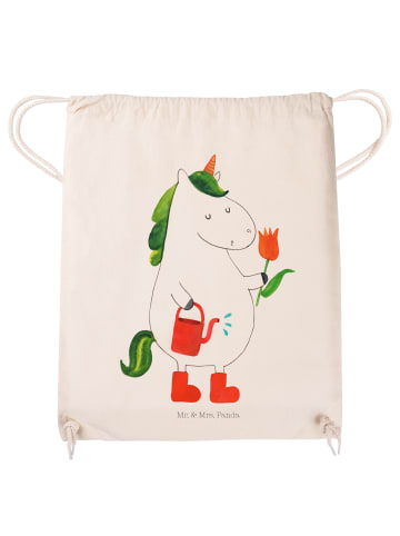 Mr. & Mrs. Panda Jutebeutel Einhorn Gärtner ohne Spruch in Creme