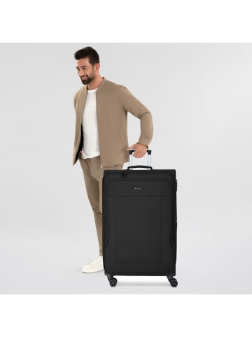 Franky Melbourne 3.0 4-Rollen Trolley 79 cm mit Dehnfalte in black2