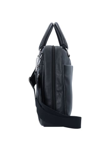 Leonhard Heyden Berlin Aktentasche Leder 38 cm Laptopfach schwarz